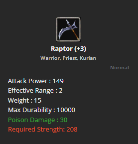 Raptor +3