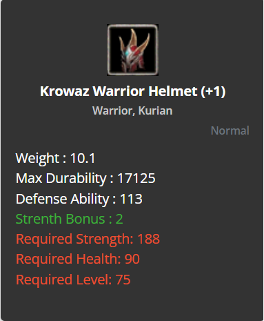 Krowaz Warrior Helmet +1